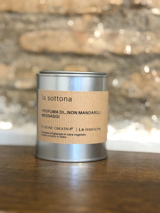 LA SOTTONA/IL SOTTONE candela ironica artigianale
