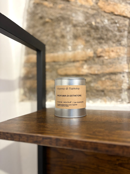 RITORNO DI FIAMMA candela ironica artigianale