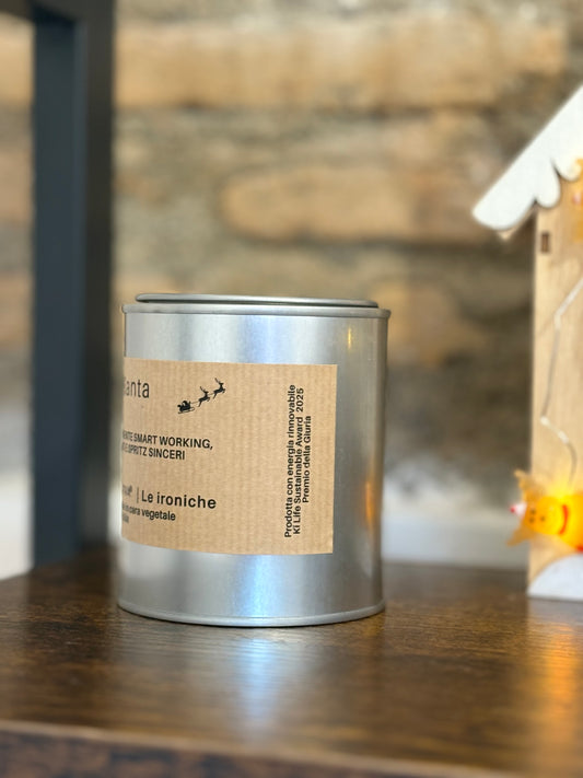 OFFICE SANTA Candela ironica artigianale natalizia