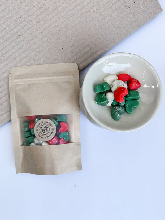 Wax Melts Artigianali in Cera Naturale – Cuoricini Profumati bustina kraft