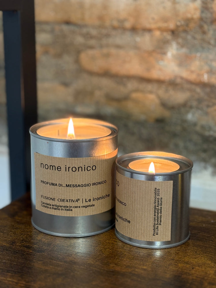 LE IRONICHE - candele artigianali profumate con etichette divertenti