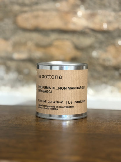 LA SOTTONA/IL SOTTONE candela ironica artigianale