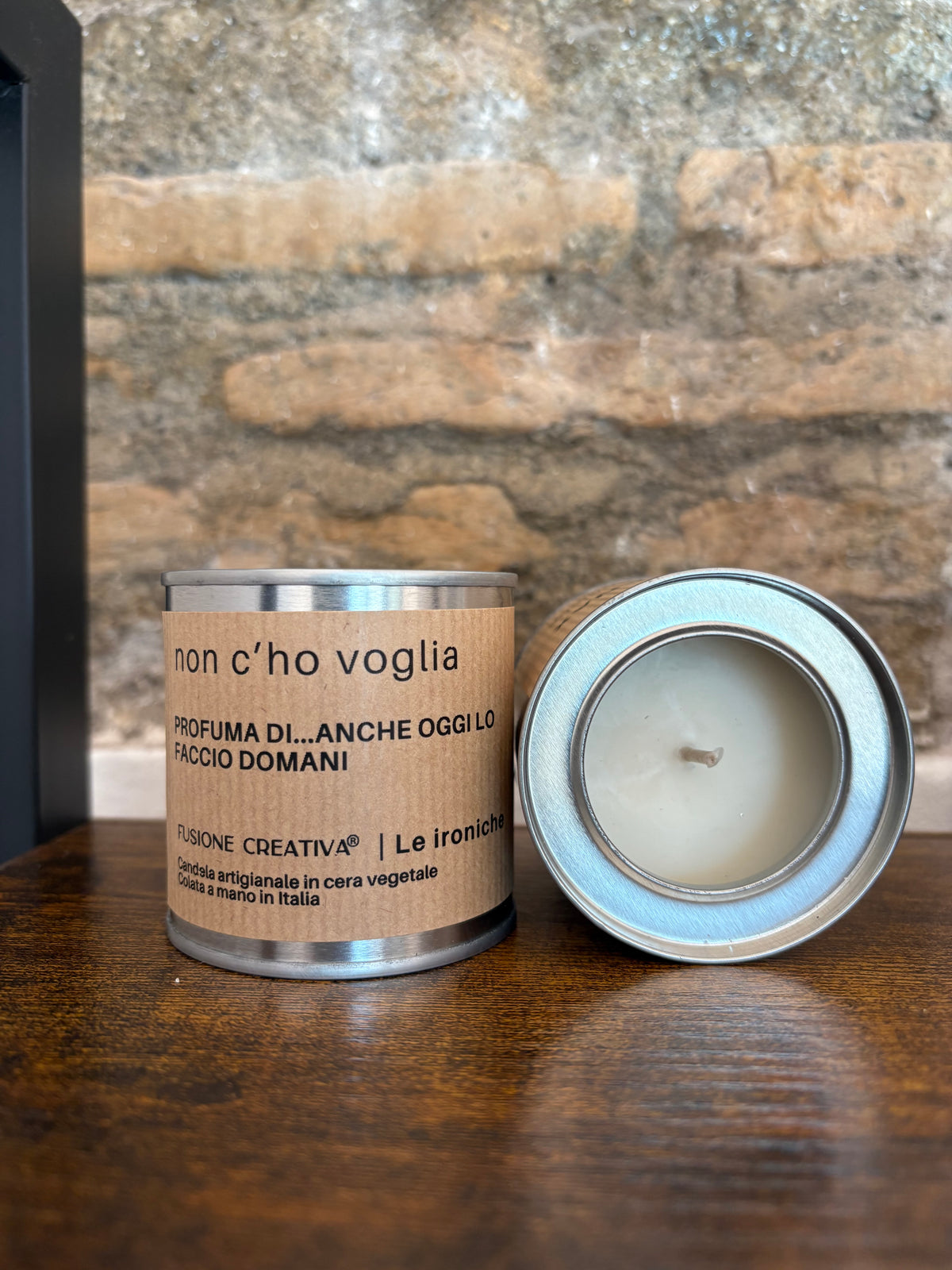 NON C’HO VOGLIA candela ironica artigianale