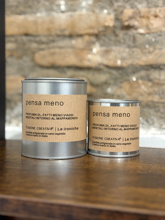 PENSA MENO candela ironica artigianale