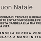 BUON NATALE grande  candela  ironica in cera vegetale natalizia