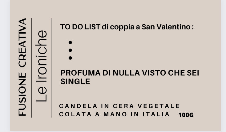 TO DO LIST piccola candela in cera vegetale