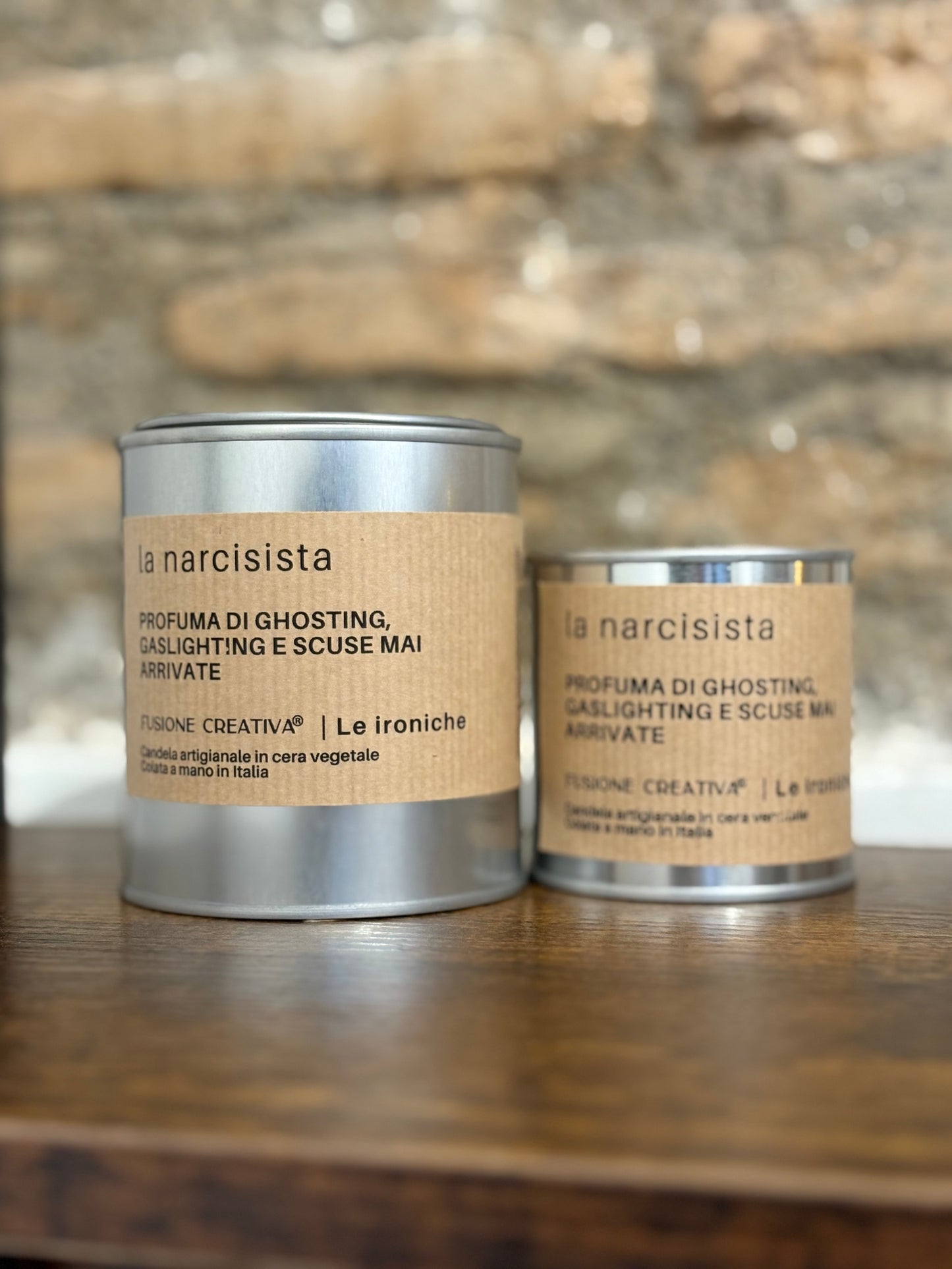 IL NARCISISTA/ LA NARCISISTA candela ironica artigianale