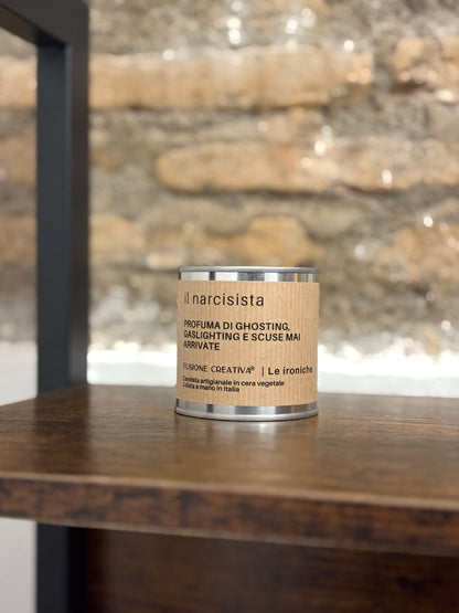 IL NARCISISTA/ LA NARCISISTA candela ironica artigianale