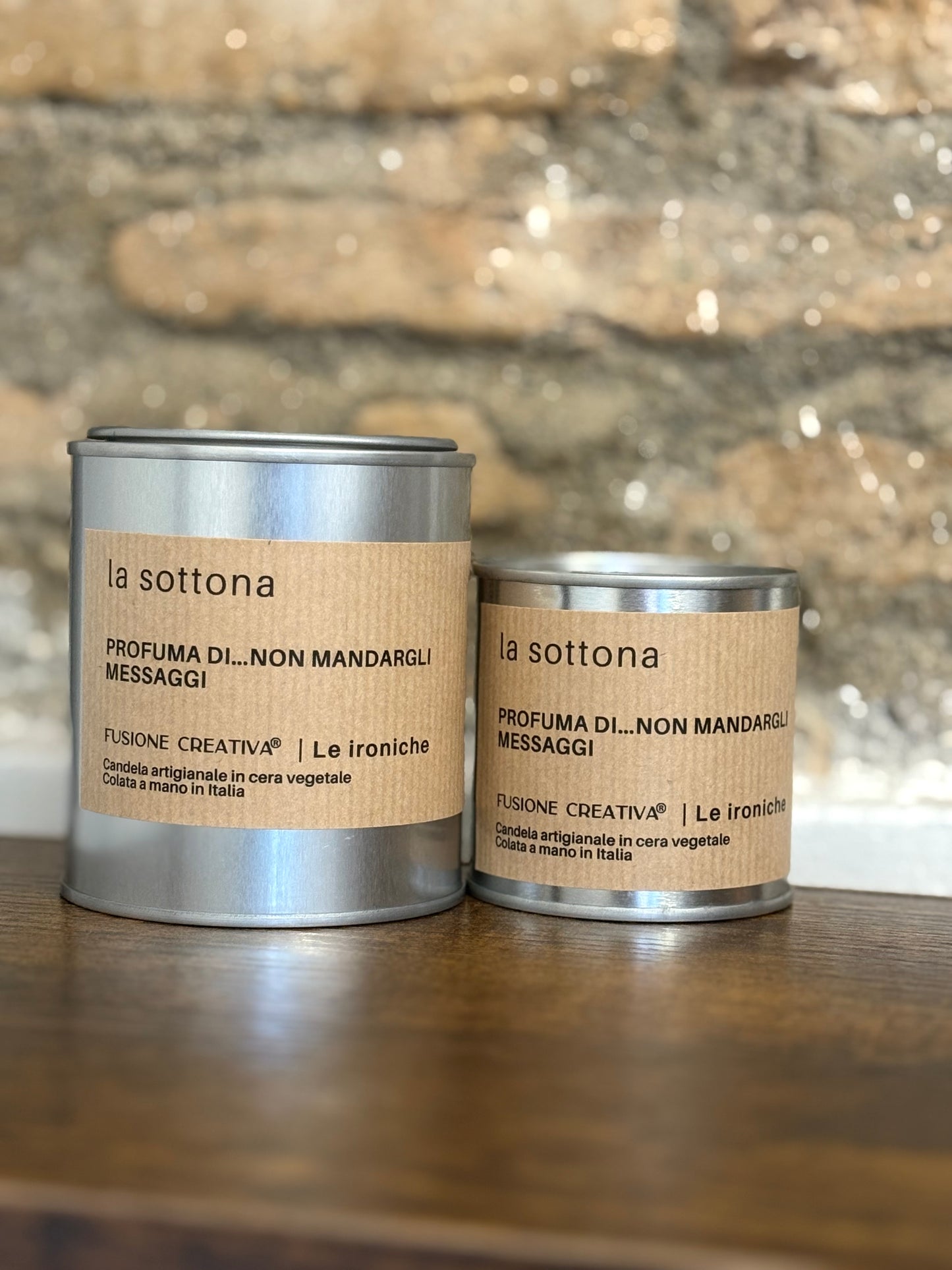 LA SOTTONA/IL SOTTONE candela ironica artigianale