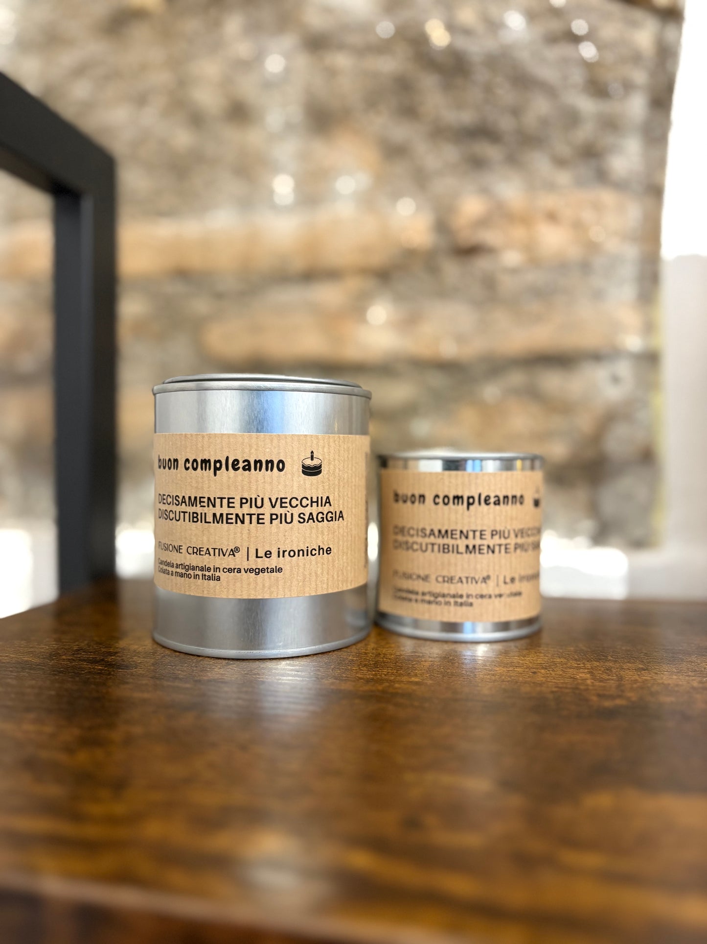 BUON COMPLEANNO LEI/LUI candela ironica artigianale