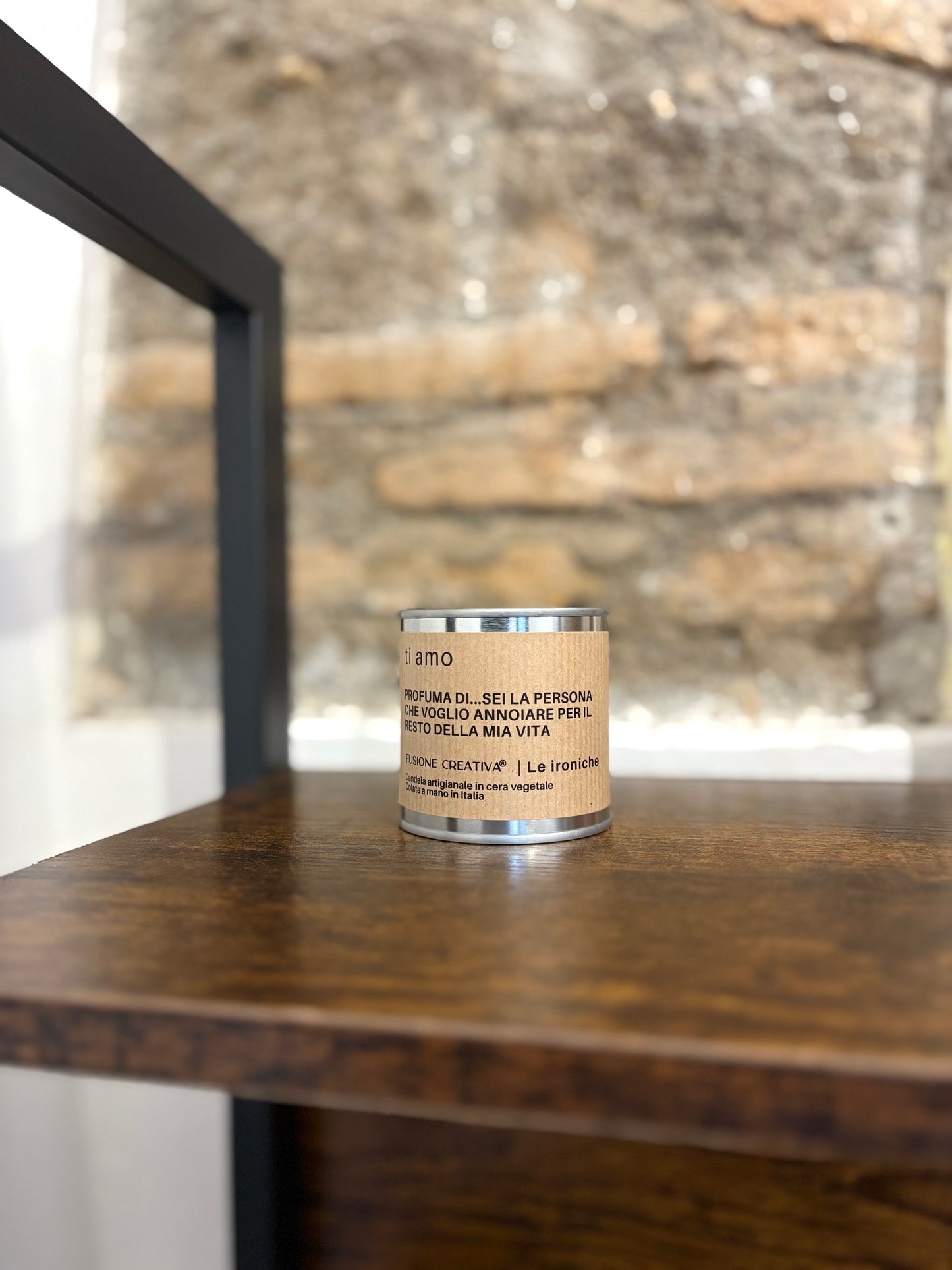 TI AMO candela ironica artigianale