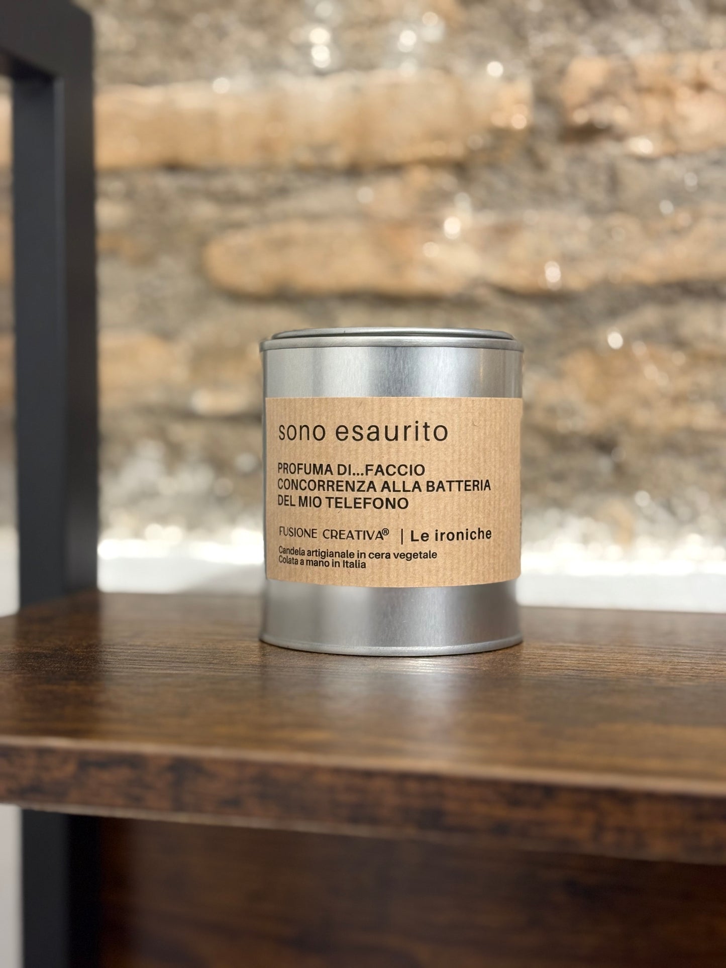 SONO ESAURITA / SONO ESAURITO candela ironica artigianale