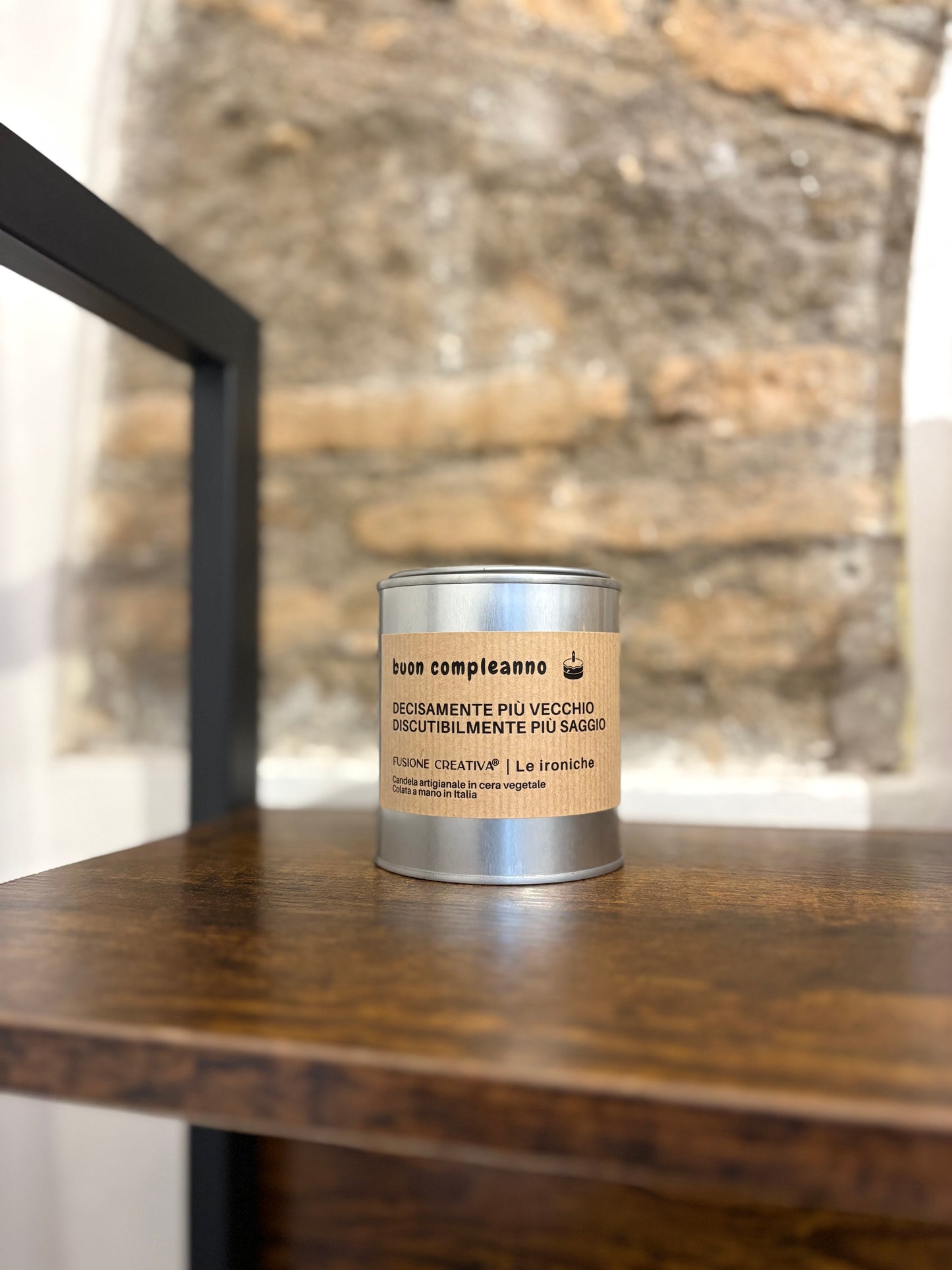 BUON COMPLEANNO LEI/LUI candela ironica artigianale