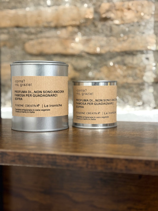 Corna? No,grazie! candela ironica artigianale