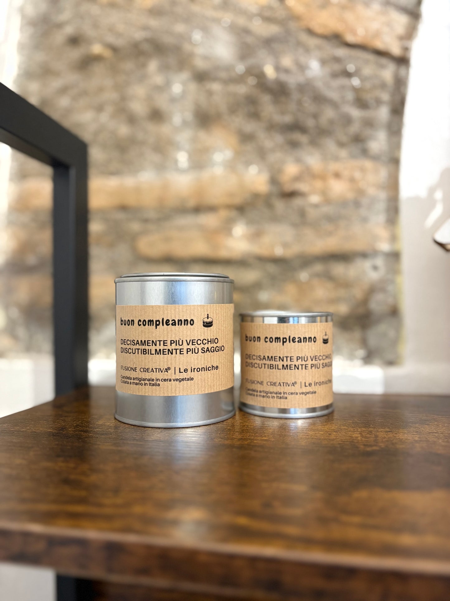 BUON COMPLEANNO LEI/LUI candela ironica artigianale