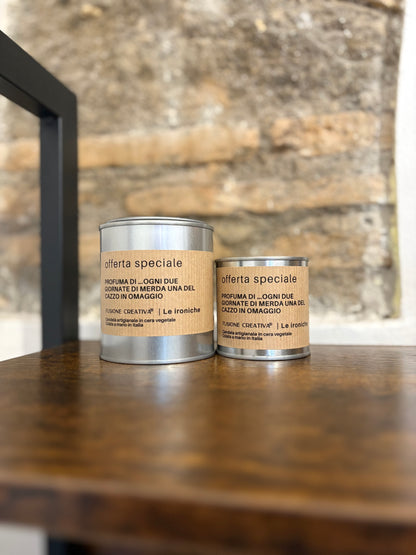 OFFERTA SPECIALE candela ironica artigianale