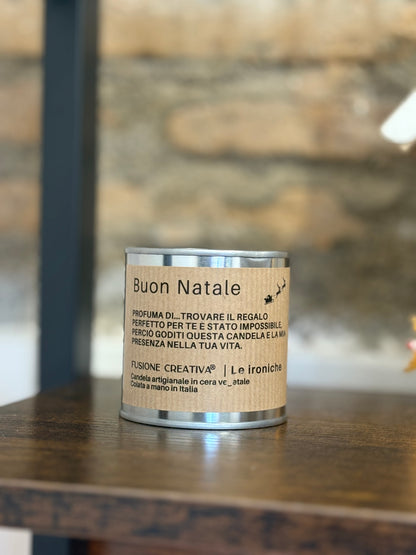 BUON NATALE  Candela ironica artigianale natalizia