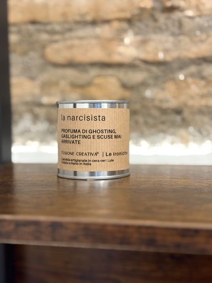 IL NARCISISTA/ LA NARCISISTA candela ironica artigianale
