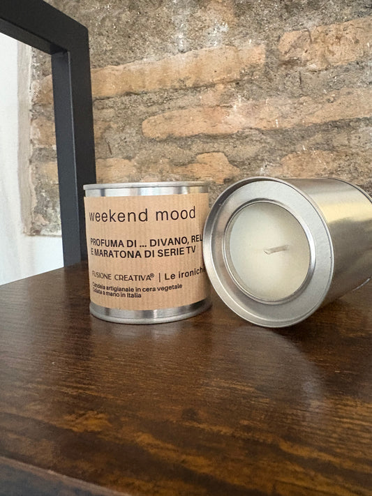 WEEKEND MOOD candela ironica artigianale