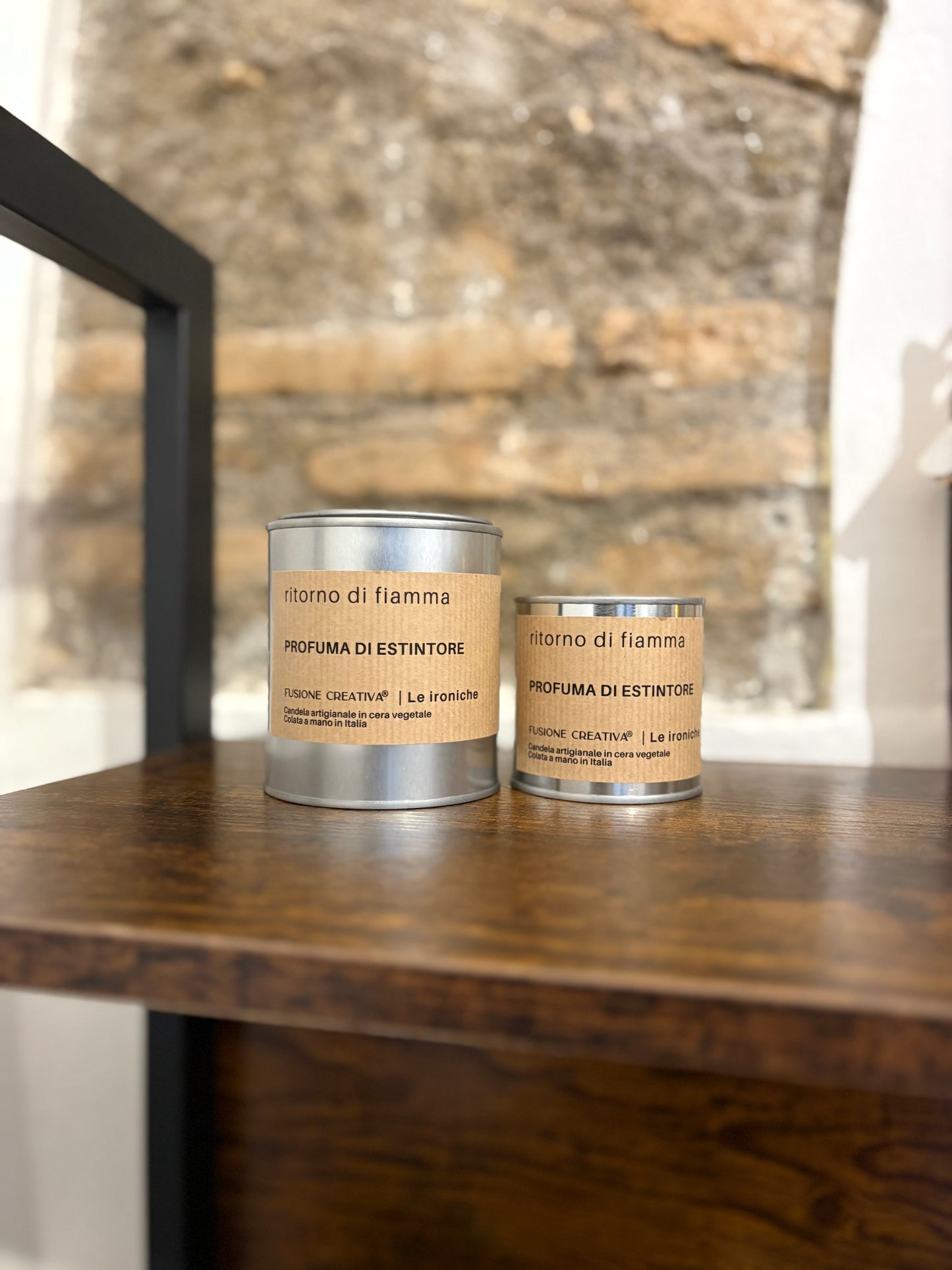 RITORNO DI FIAMMA candela ironica artigianale