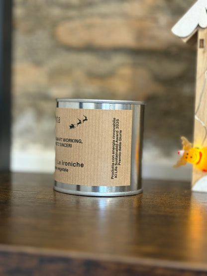 OFFICE SANTA  Candela ironica artigianale natalizia