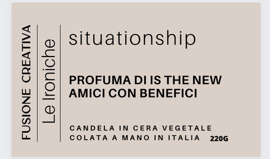 SITUATIONSHIP candela grande in cera vegetale