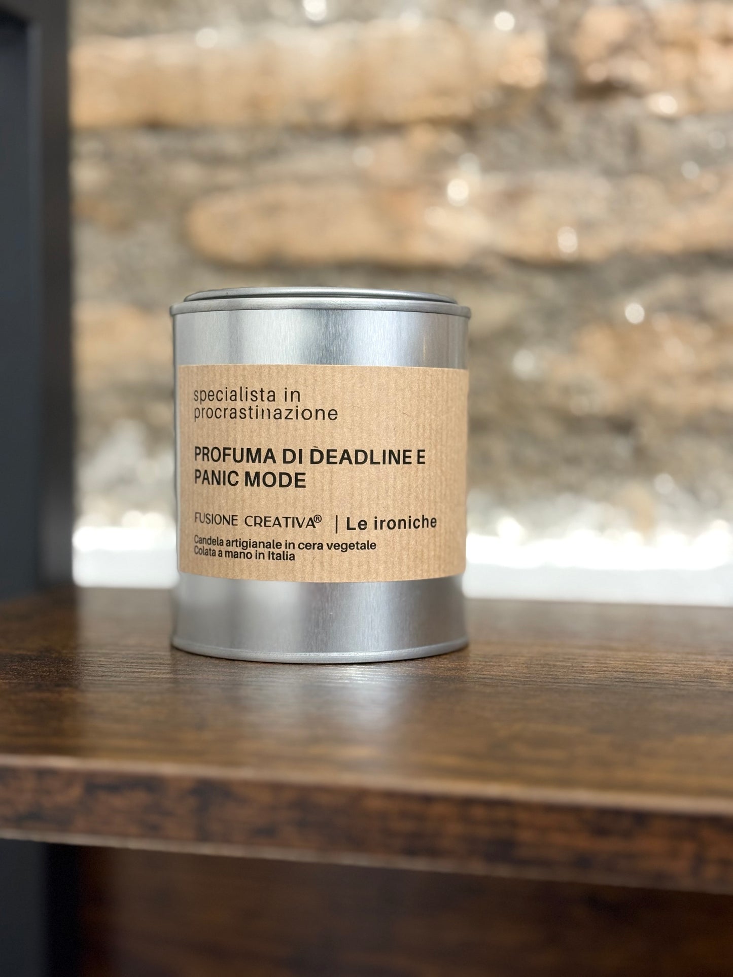 SPECIALISTA IN PROCRASTINAZIONE candela ironica artigianale