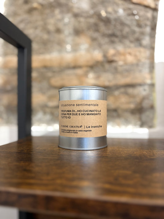 SITUAZIONE SENTIMENTALE candela ironica artigianale