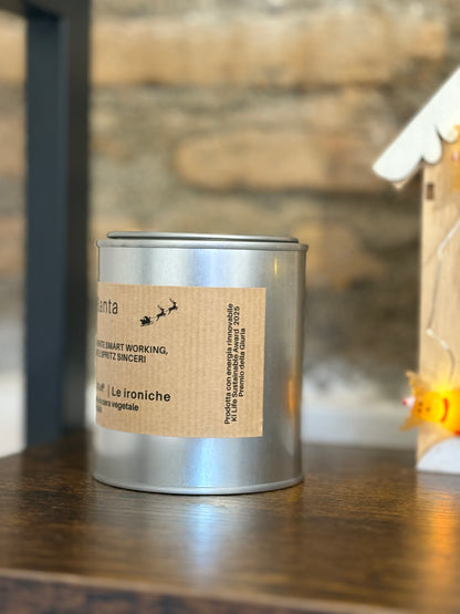 OFFICE SANTA  Candela ironica artigianale natalizia