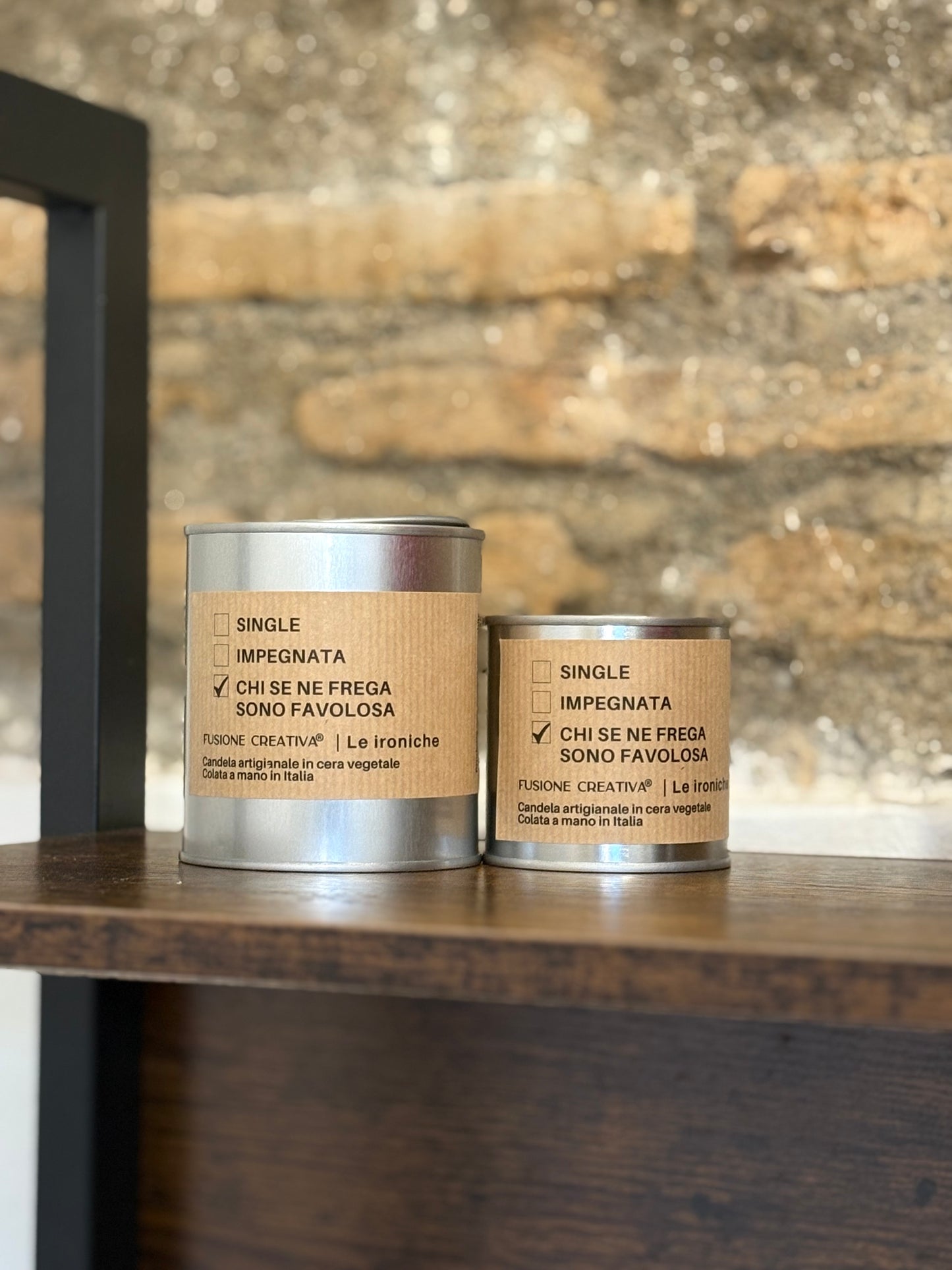 SONO FAVOLOSA candela ironica artigianale