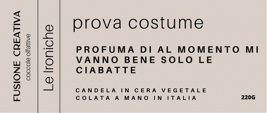 PROVA COSTUME candela grande in cera vegetale