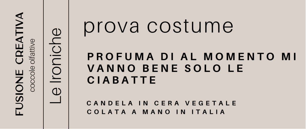 PROVA  COSTUME piccola candela in cera vegetale